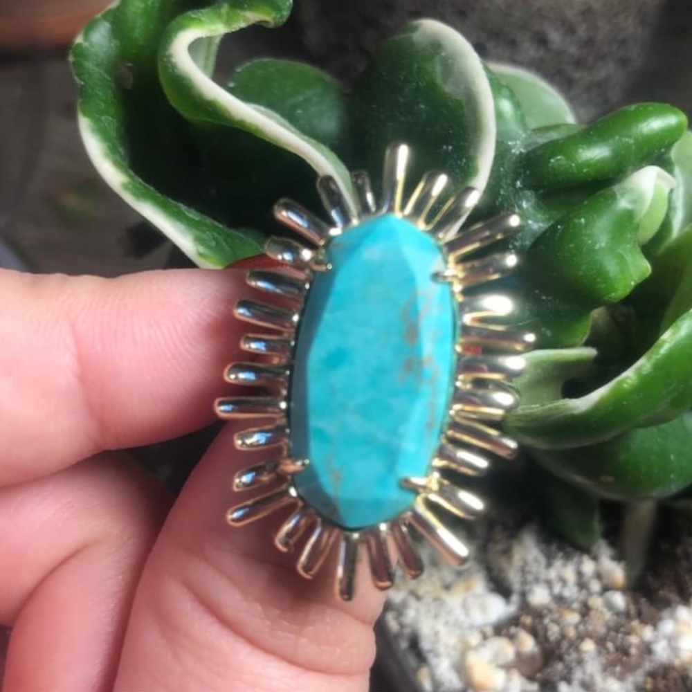 Turquoise and gold Kendra Scott ring